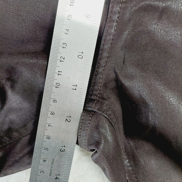 New 7 For All Mankind Burgundy Coated High Waist Ankle Skinny Jeans P3968 - Picture 6 of 11